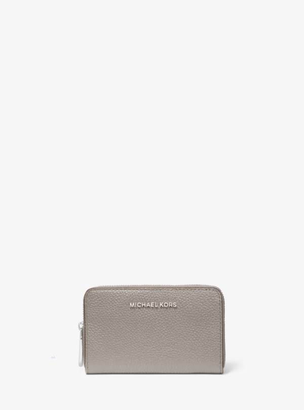 Damske Penazenky Michael Kors Small Pebbled Leather Siva - Doplnky Michael Kors Obchod | WAGKN-9821